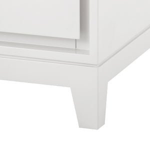 3-Drawer Side Table , White | Bergamo Collection | Villa & House