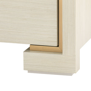 3-Drawer Side Table in Blanched Oak | Blake Collection | Villa & House