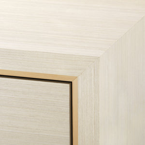 3-Drawer Side Table in Blanched Oak | Blake Collection | Villa & House