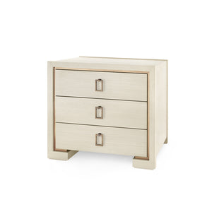 3-Drawer Side Table in Blanched Oak | Blake Collection | Villa & House