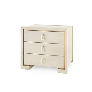 3-Drawer Side Table in Blanched Oak | Blake Collection | Villa & House