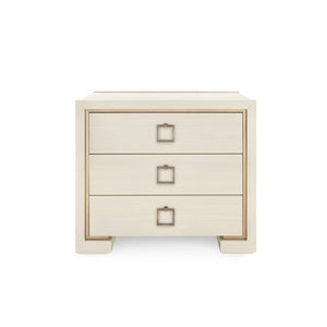 3-Drawer Side Table in Blanched Oak | Blake Collection | Villa & House