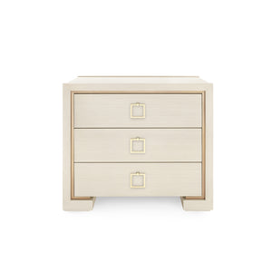 3-Drawer Side Table in Blanched Oak | Blake Collection | Villa & House