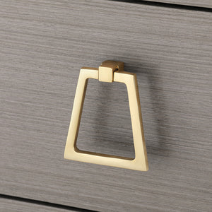 3-Drawer Side Table in Taupe Gray | Blake Collection | Villa & House