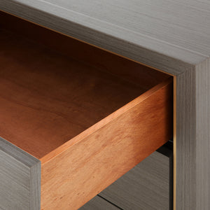 3-Drawer Side Table in Taupe Gray | Blake Collection | Villa & House