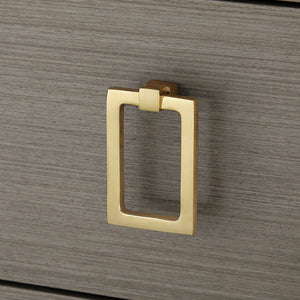 3-Drawer Side Table in Taupe Gray | Blake Collection | Villa & House