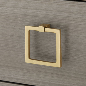 3-Drawer Side Table in Taupe Gray | Blake Collection | Villa & House