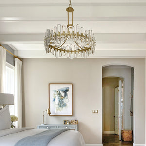 Bolton 8 Light Aged Brass Chandelier