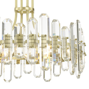 Bolton 8 Light Aged Brass Chandelier
