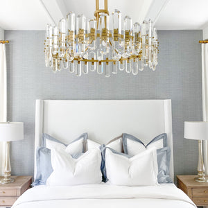 Bolton 8 Light Aged Brass Chandelier