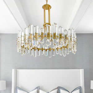 Bolton 8 Light Aged Brass Chandelier