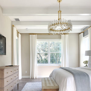 Bolton 8 Light Aged Brass Chandelier