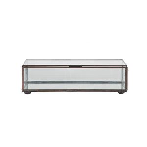 Worlds Away Clear Glass Decorative Box – Small