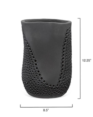 Moonrise Vase -  Matte Black Porcelain