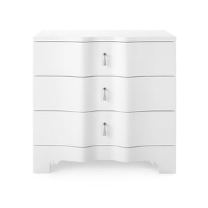 3-Drawer Side Table in White | Brigitte Collection | Villa & House