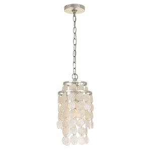 Brielle 1 Light Antique Silver Mini Chandelier