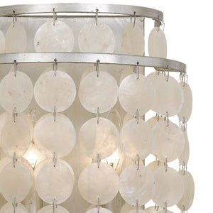 Brielle 2 Light Antique Silver Wall Mount