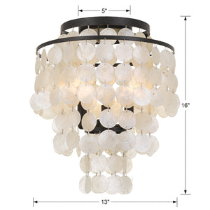 Brielle 3 Light Dark Bronze Ceiling Mount