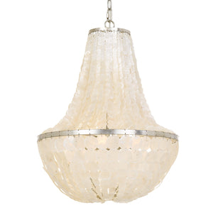 Brielle 6 Light Antique Silver Chandelier
