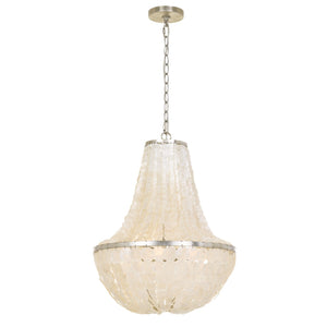 Brielle 6 Light Antique Silver Chandelier
