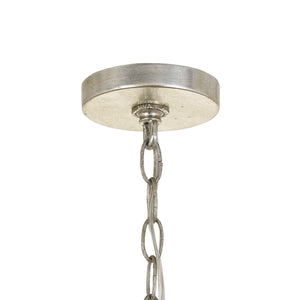 Brielle 6 Light Antique Silver Chandelier