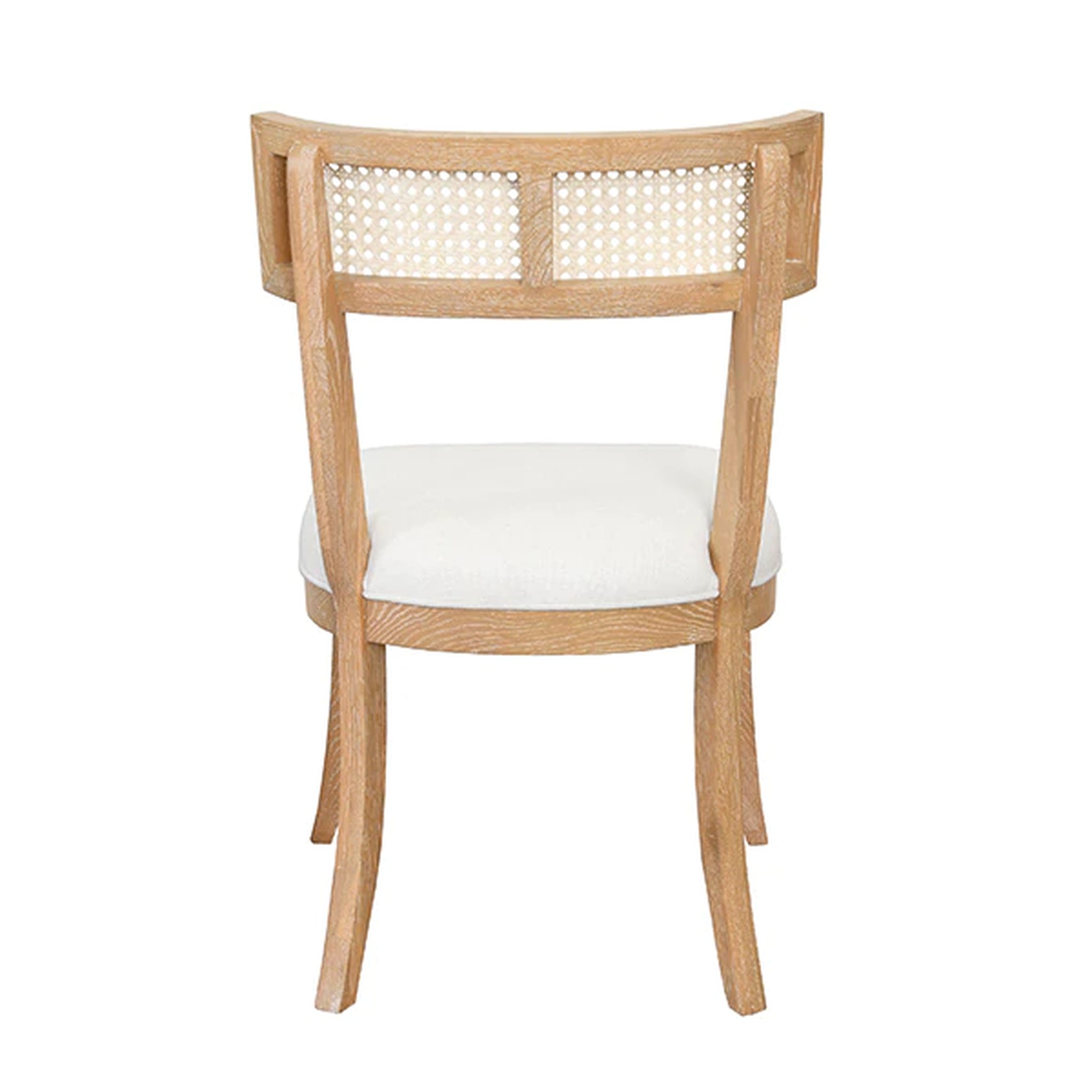 Worlds Away Britta Klismos Chair - Cerused Oak