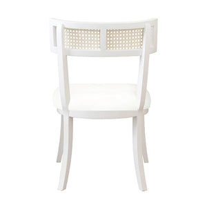 Worlds Away Britta Klismos Chair - White Lacquer