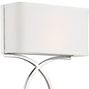 Brinkley 2 Light Polished Nickel Wall Mount