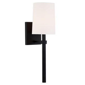 Bromley 1 Light Black Forged Wall Mount