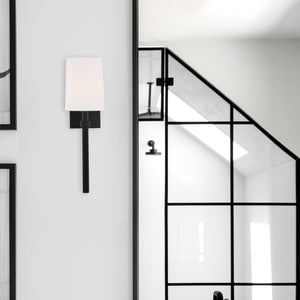 Bromley 1 Light Black Forged Wall Mount