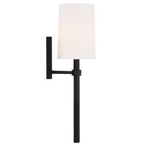 Bromley 1 Light Black Forged Wall Mount
