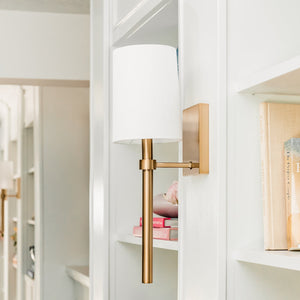 Bromley 1 Light Antique Gold Wall Mount
