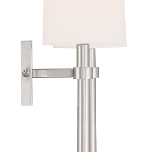 Bromley 2 Light Polished Nickel Wall Mount