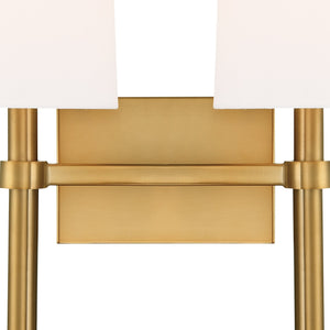 Bromley 2 Light Vibrant Gold Wall Mount