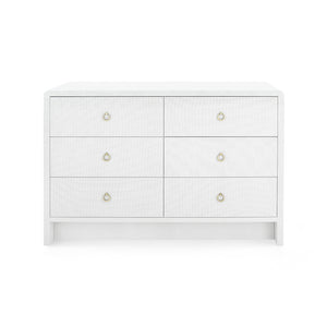Linen Extra Large 6-Drawer in White Linen | Bryant Collection | Villa & House