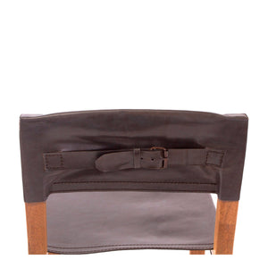 Taura Counter Stool-Chocolate Leather
