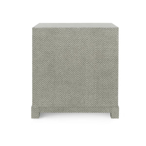 3-Drawer Side Table in Gray Tweed | Brittany Collection | Villa & House