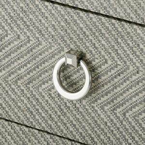 3-Drawer Side Table in Gray Tweed | Brittany Collection | Villa & House
