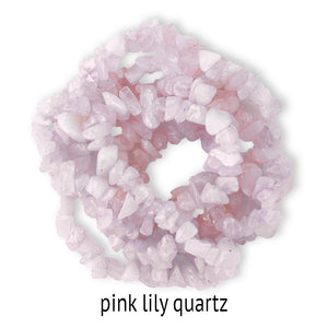 18" Lily Beaded Quartz Chandelier – 5 Colors