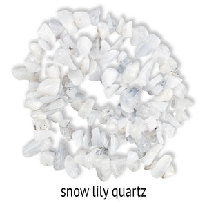 18" Lily Beaded Quartz Chandelier – 5 Colors