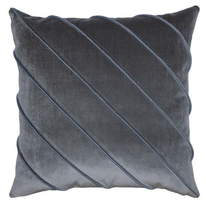 Briar Como Velvet Grey Cloud Pillow