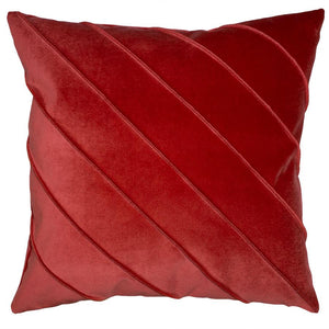 Briar Como Velvet Scarlet Pillow