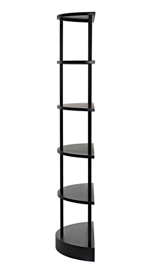 Spago Bookcase, Black Metal