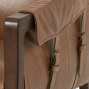 Bauer Leather Chair - Warm Taupe Dakota
