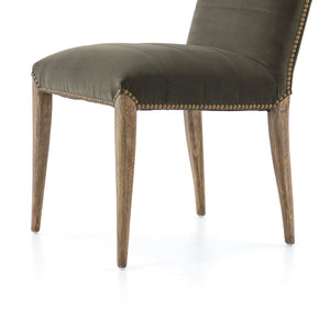 Nate Dining Chair - Sage Green Velvet