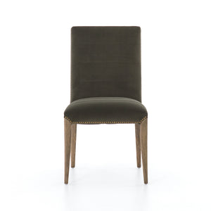 Nate Dining Chair - Sage Green Velvet