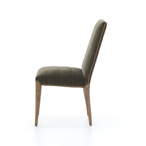 Nate Dining Chair - Sage Green Velvet