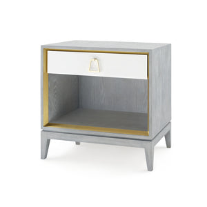 1-Drawer Side Table in Gray Lacquered | Cameron Collection | Villa & House