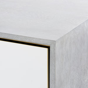 1-Drawer Side Table in Gray Lacquered | Cameron Collection | Villa & House