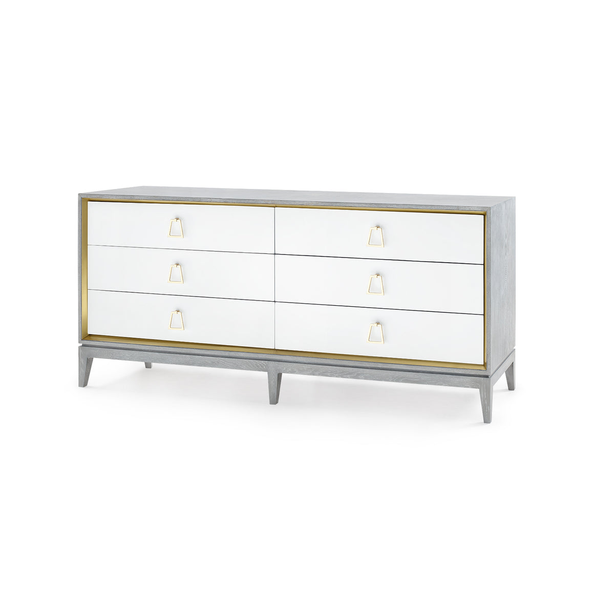 Extra Large 6-Drawer in Gray Lacquered | Cameron Collection | Villa & House